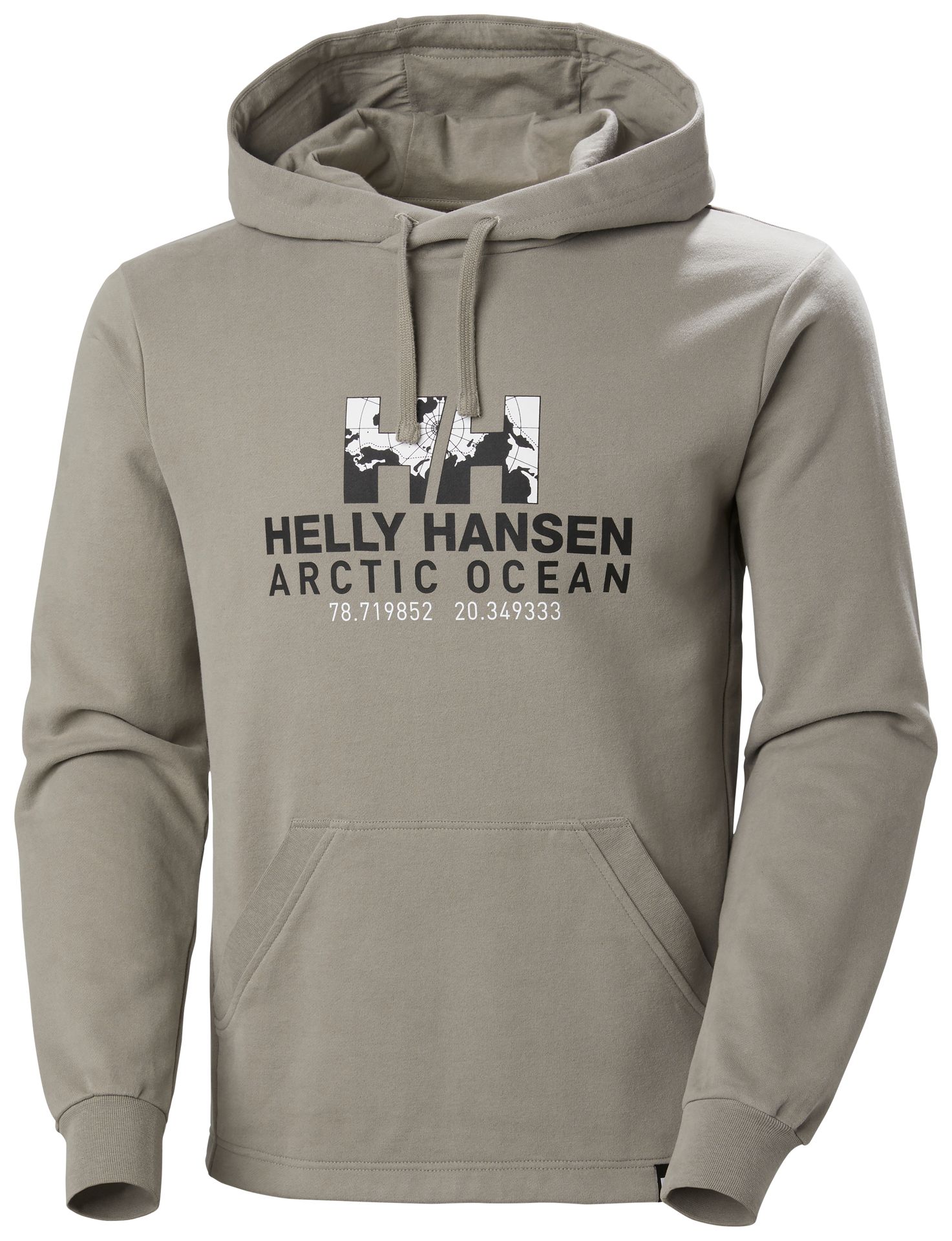 סווטשירט מכותנה אורגנית ארקטיק אושן | Men’s Arctic Ocean Organic Cotton Hoodie Hickory L