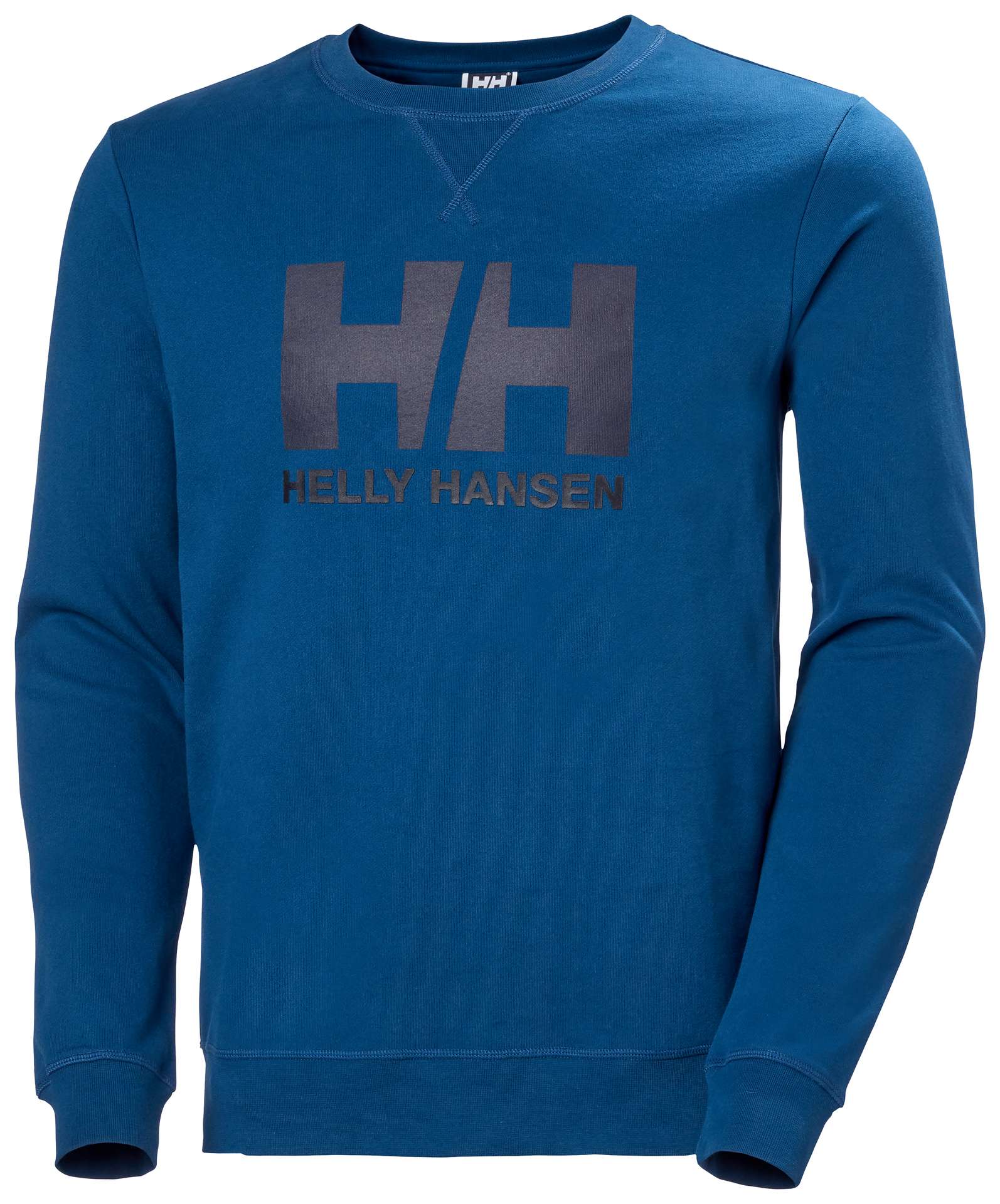 סווטשירט קרו לוגו HH® מכותנה אורגנית | Men's HH® Logo Crew Sweatshirt Navy XL
