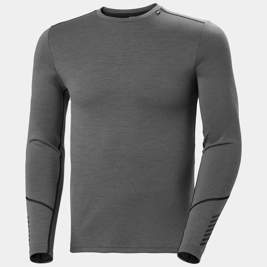 שכבת בסיס טרמית LIFA® Merino במשקל בינוני  | Men's LIFA® Merino Midweight Crew Base Layer Black S