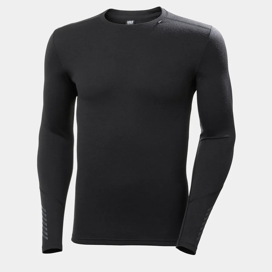שכבת בסיס טרמית LIFA® Merino במשקל בינוני  | Men's LIFA® Merino Midweight Crew Base Layer Black S