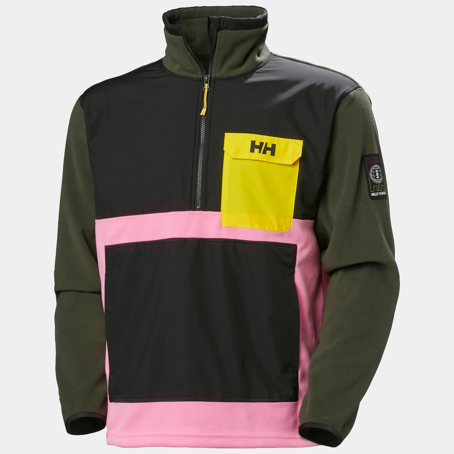 אנוראק פליס עם חצי רוכסן - יוניסקס | Unisex Play Half-Zip Fleece Anorak Utility Green - 431