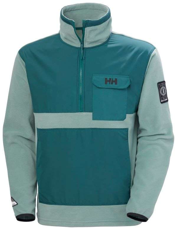 אנוראק פליס עם חצי רוכסן - יוניסקס | Unisex Play Half-Zip Fleece Anorak Utility Green - 453