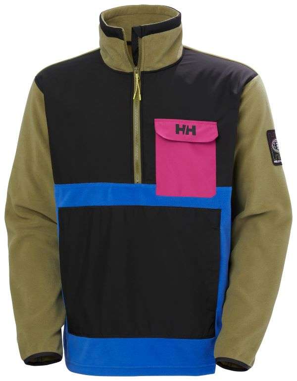אנוראק פליס עם חצי רוכסן - יוניסקס | Unisex Play Half-Zip Fleece Anorak Utility Green - 463