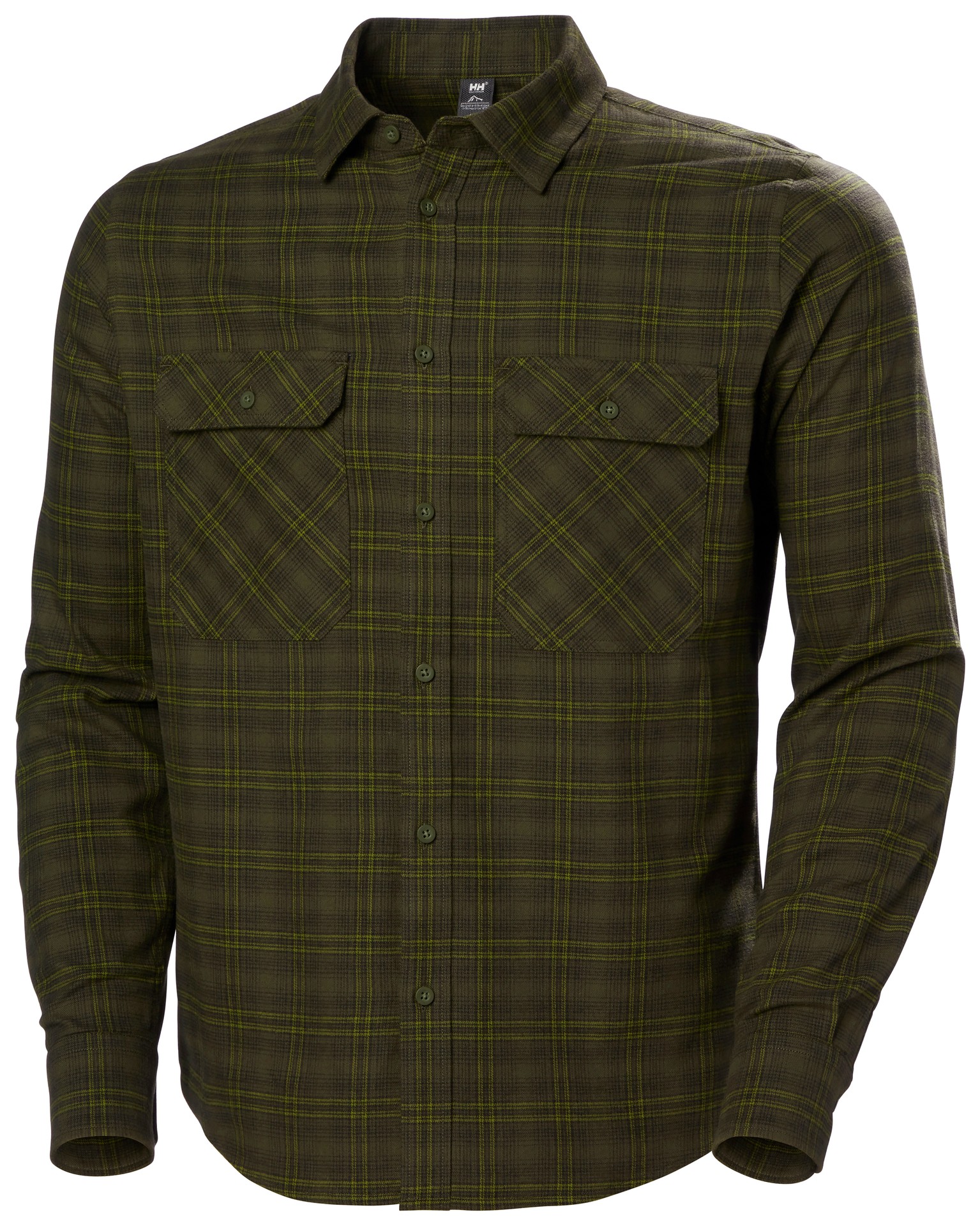 חולצה מכופתרת לוקה מפלאנל אורגני | Men's Lokka Organic Flannel Shirt Red S