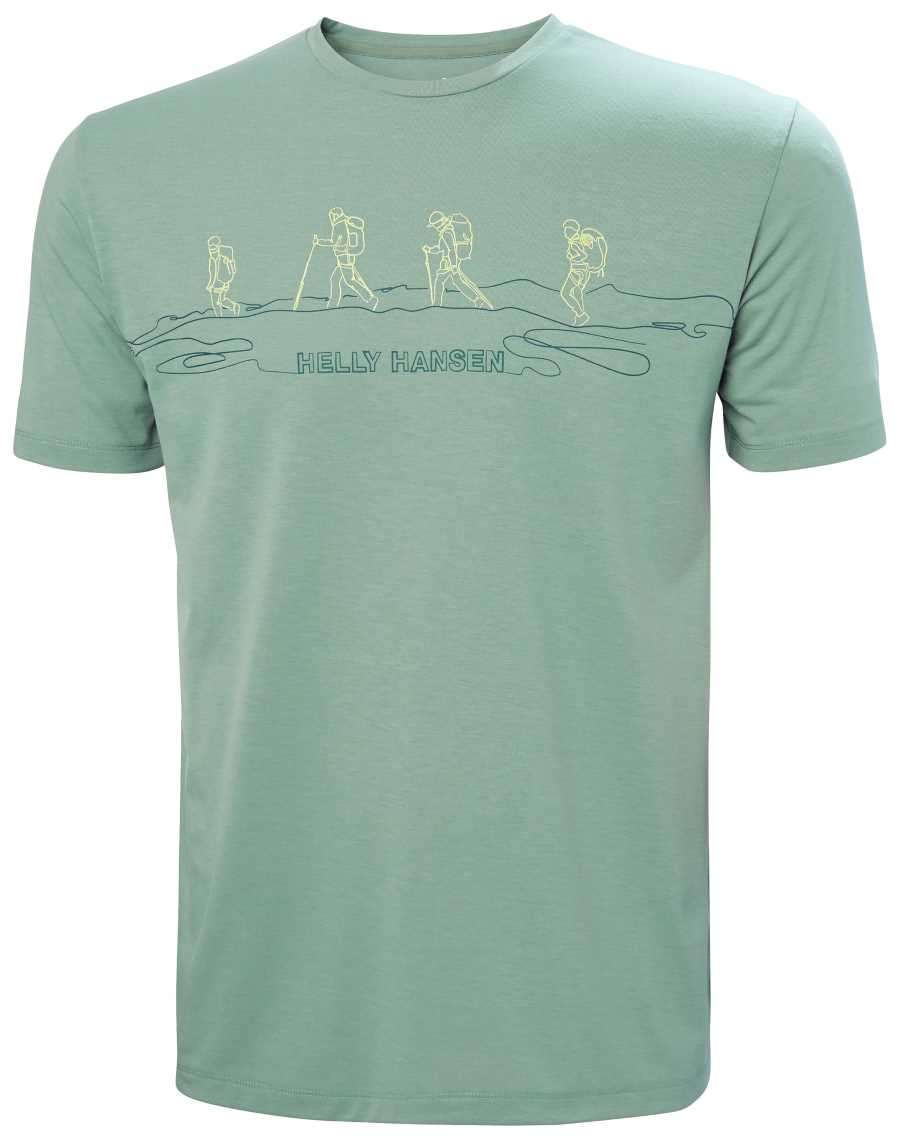 חולצת טי גרפית לגברים סקוג | Men's Skog Graphic T-Shirt Utility Green 2XL