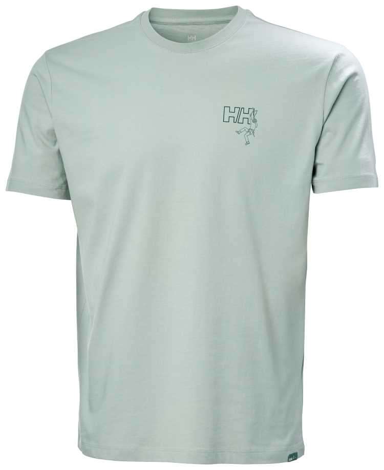 חולצה גרפית לגברים כותנה אורגנית | Men's F2F Organic Cotton T-Shirt BLUE 2XL
